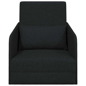 Schlafsofa Schwarz Stoff 65x80x83cm
