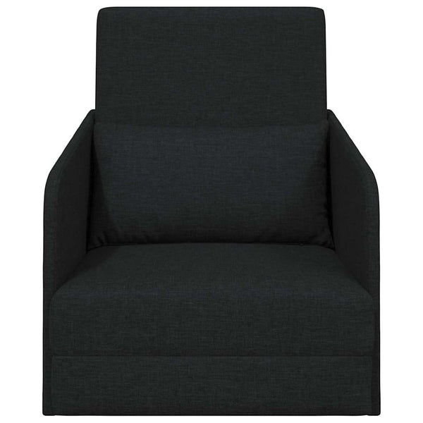 Schlafsofa Schwarz Stoff 65x80x83cm