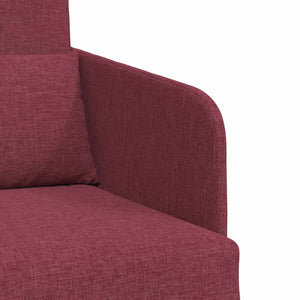 Weinrotes Schlafsofa Stoff 65x80x83cm