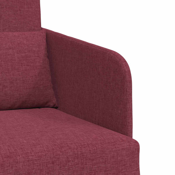 Weinrotes Schlafsofa Stoff 65x80x83cm