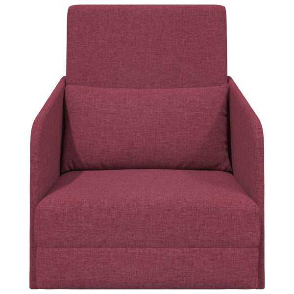 Weinrotes Schlafsofa Stoff 65x80x83cm