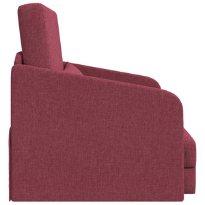 Weinrotes Schlafsofa Stoff 65x80x83cm