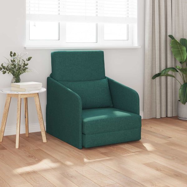 Dunkelgrünes Schlafsofa Stoff 65x80x83cm