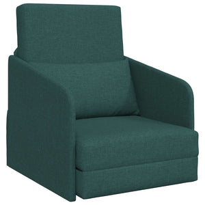 Dunkelgrünes Schlafsofa Stoff 65x80x83cm