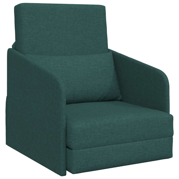 Dunkelgrünes Schlafsofa Stoff 65x80x83cm