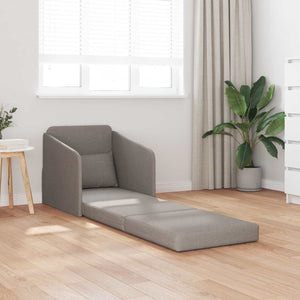 Schlafsofa Taupe Stoff 65x80x83cm