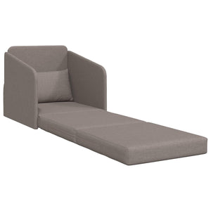 Schlafsofa Taupe Stoff 65x80x83cm