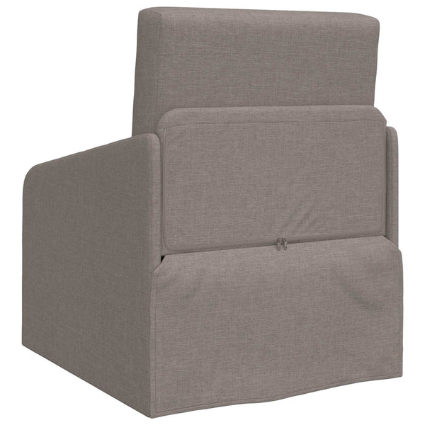 Schlafsofa Taupe Stoff 65x80x83cm