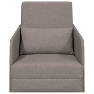 Schlafsofa Taupe Stoff 65x80x83cm