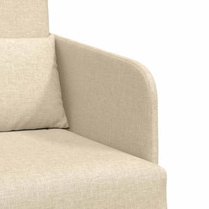 Schlafsofa Creme Stoff 65x80x83 cm
