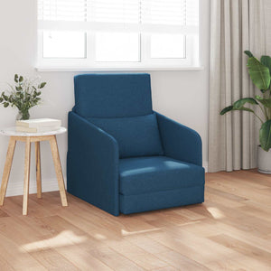 Blaues Schlafsofa Stoff 65x80x83 cm