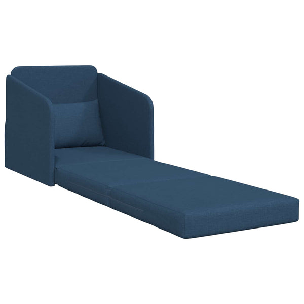 Blaues Schlafsofa Stoff 65x80x83 cm