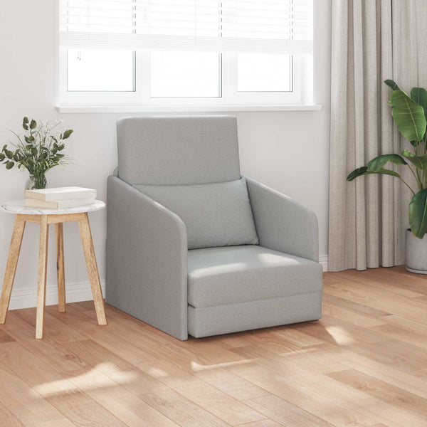 Schlafsofa Wolkengrau Stoff 65x80x83cm