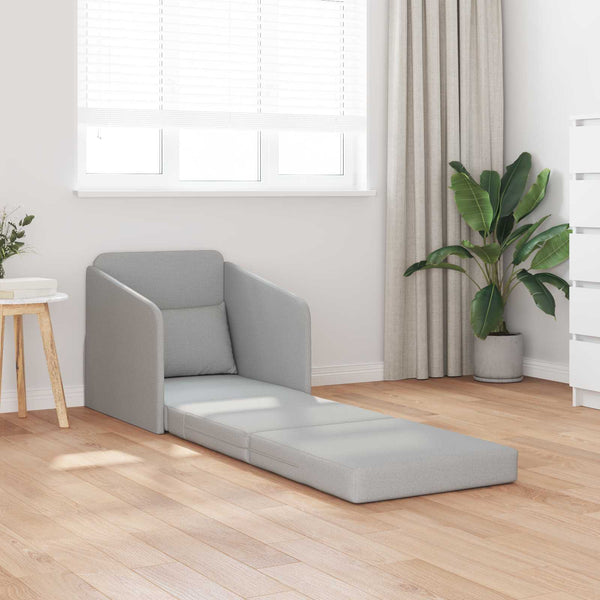 Schlafsofa Wolkengrau Stoff 65x80x83cm