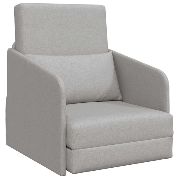 Schlafsofa Wolkengrau Stoff 65x80x83cm