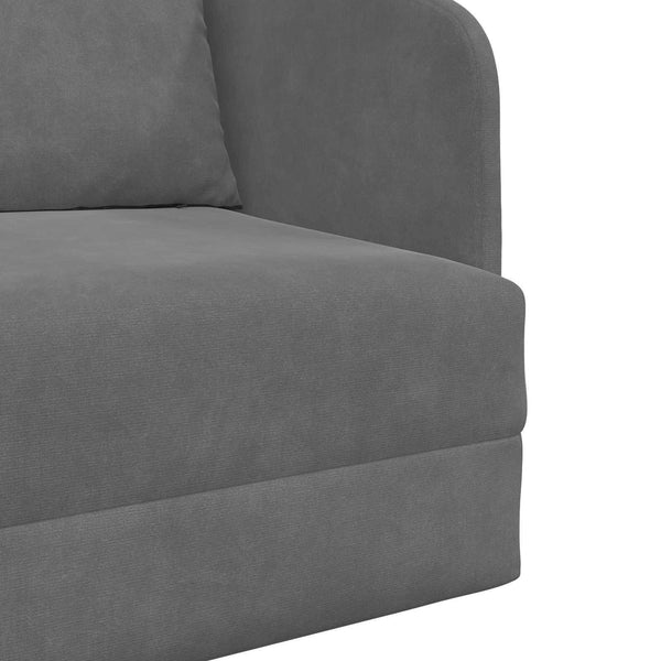 Dunkelgraues Samt Schlafsofa