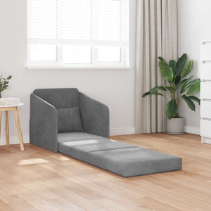 Dunkelgraues Samt Schlafsofa