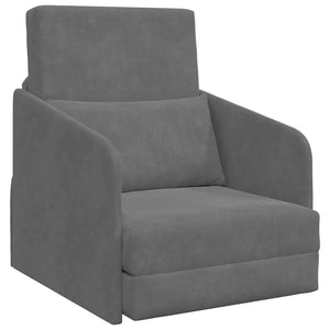 Dunkelgraues Samt Schlafsofa