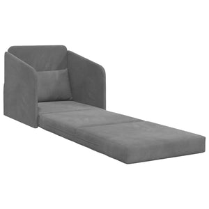 Dunkelgraues Samt Schlafsofa