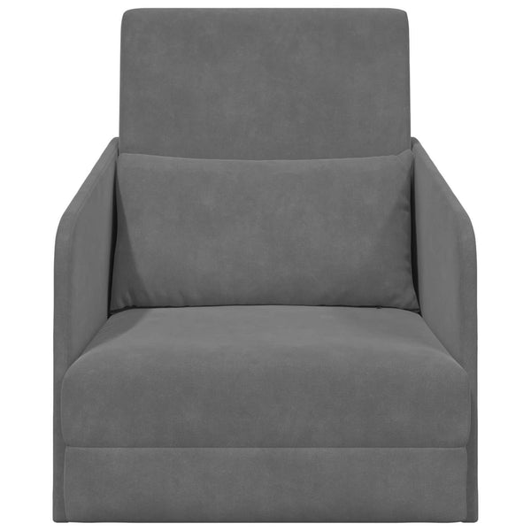 Dunkelgraues Samt Schlafsofa