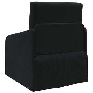 Schwarzes Samt Schlafsofa 65x80x83cm