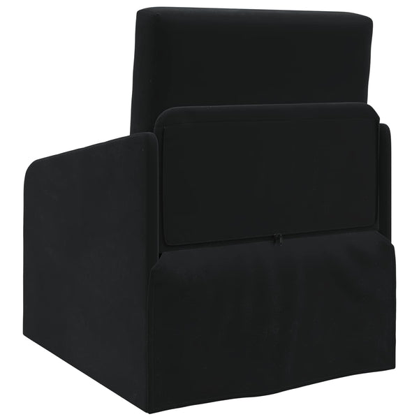 Schwarzes Samt Schlafsofa 65x80x83cm