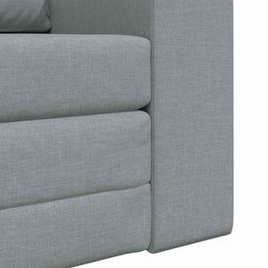 Schlafsofa Hellgrau Stoff 98 cm