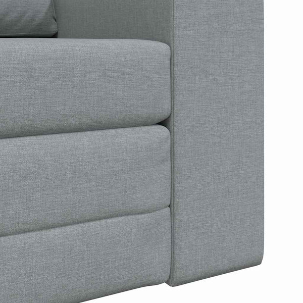 Schlafsofa Hellgrau Stoff 98 cm