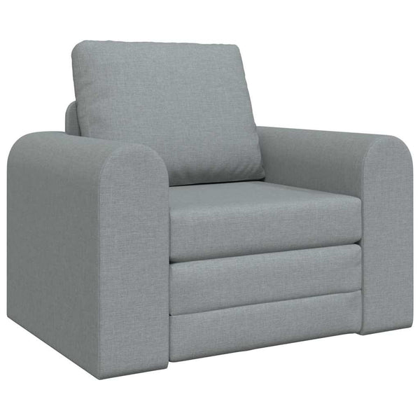 Schlafsofa Hellgrau Stoff 98 cm