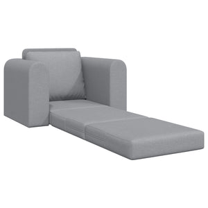 Schlafsofa Hellgrau Stoff 98 cm