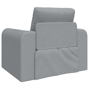 Schlafsofa Hellgrau Stoff 98 cm