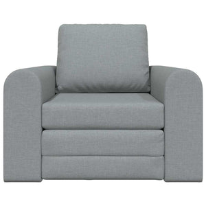 Schlafsofa Hellgrau Stoff 98 cm