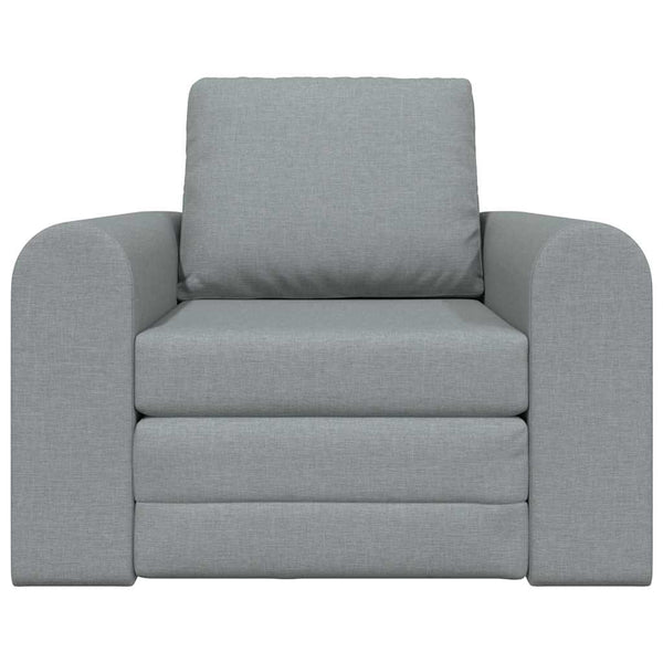 Schlafsofa Hellgrau Stoff 98 cm