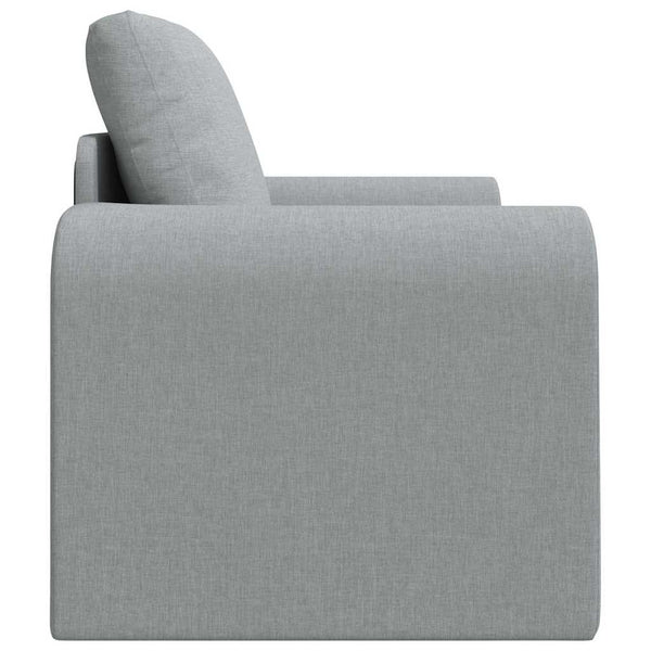 Schlafsofa Hellgrau Stoff 98 cm