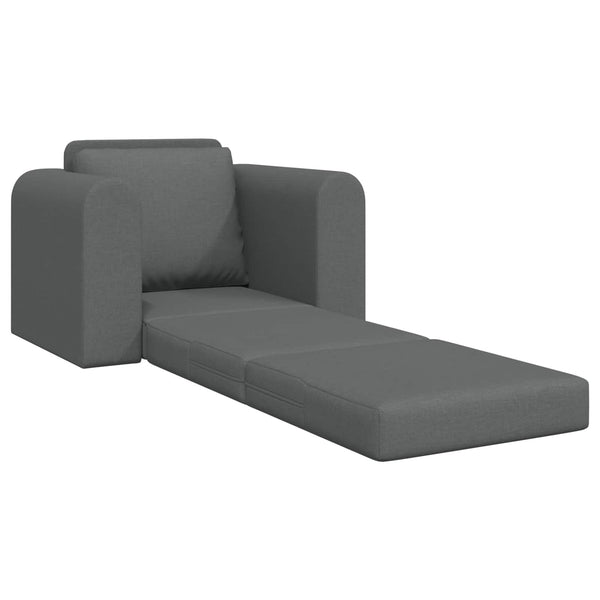 vidaXL Canapé-lit gris foncé 98 x 71 x 83 cm Tissu