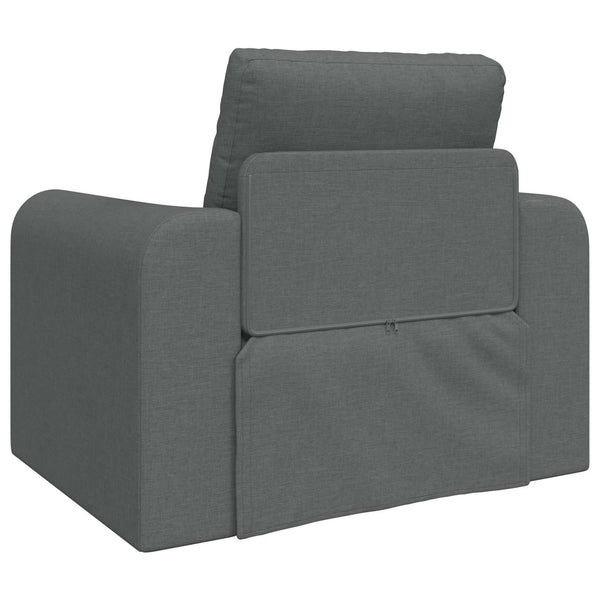vidaXL Canapé-lit gris foncé 98 x 71 x 83 cm Tissu