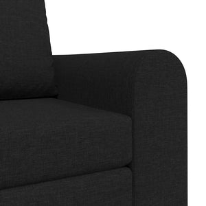 Schwarzes Schlafsofa Stoff 98 cm