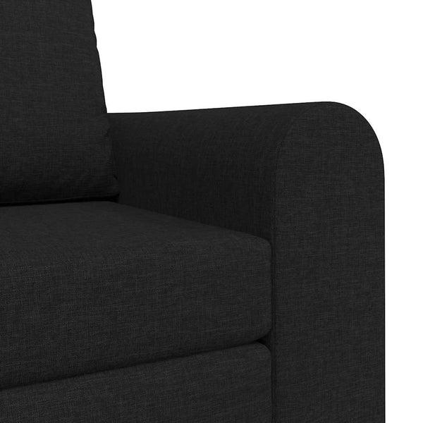 Schwarzes Schlafsofa Stoff 98 cm
