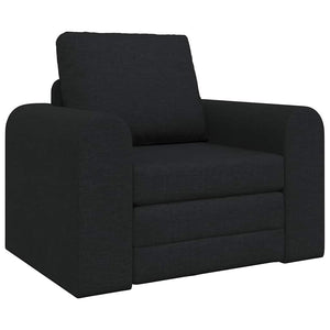 Schwarzes Schlafsofa Stoff 98 cm