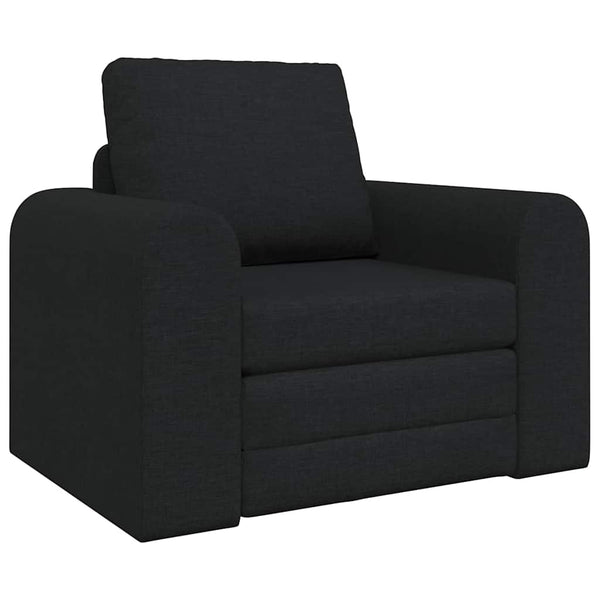 Schwarzes Schlafsofa Stoff 98 cm