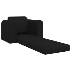 Schwarzes Schlafsofa Stoff 98 cm