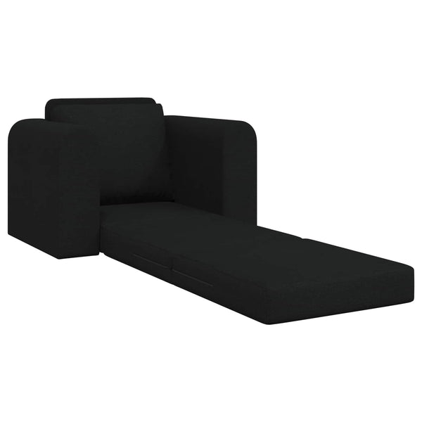 Schwarzes Schlafsofa Stoff 98 cm