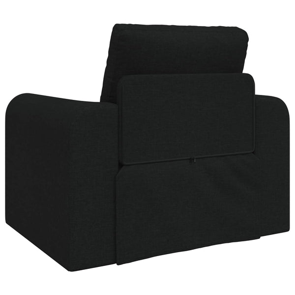 Schwarzes Schlafsofa Stoff 98 cm