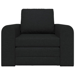 Schwarzes Schlafsofa Stoff 98 cm