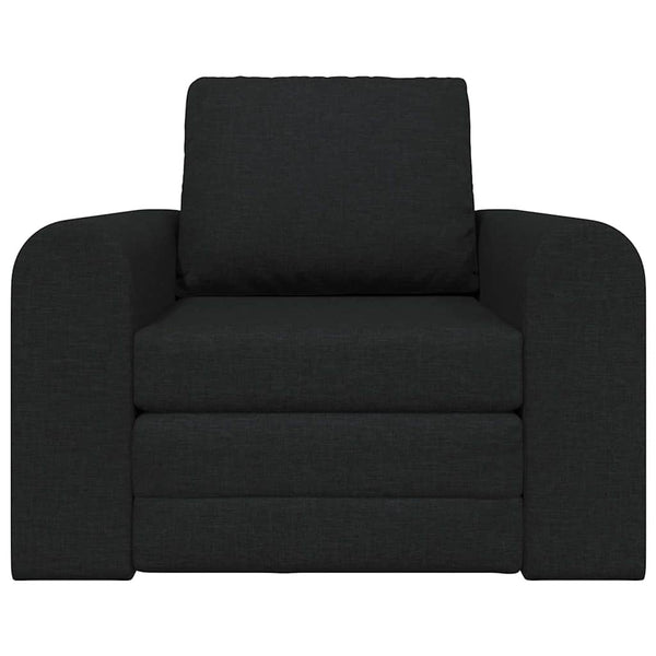 Schwarzes Schlafsofa Stoff 98 cm