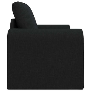Schwarzes Schlafsofa Stoff 98 cm