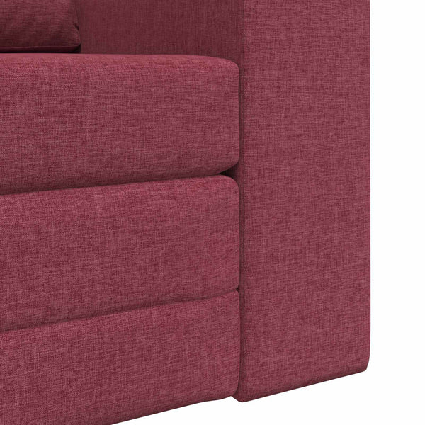Weinrotes Schlafsofa Stoff 98 cm