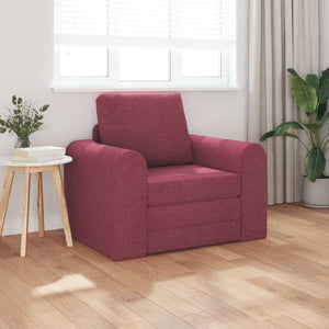 Weinrotes Schlafsofa Stoff 98 cm