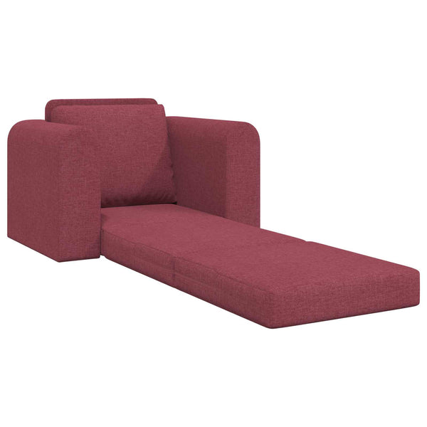 Weinrotes Schlafsofa Stoff 98 cm