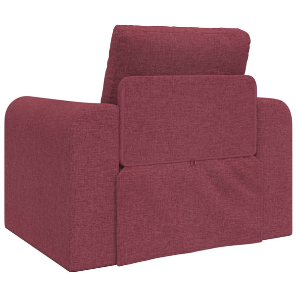 Weinrotes Schlafsofa Stoff 98 cm